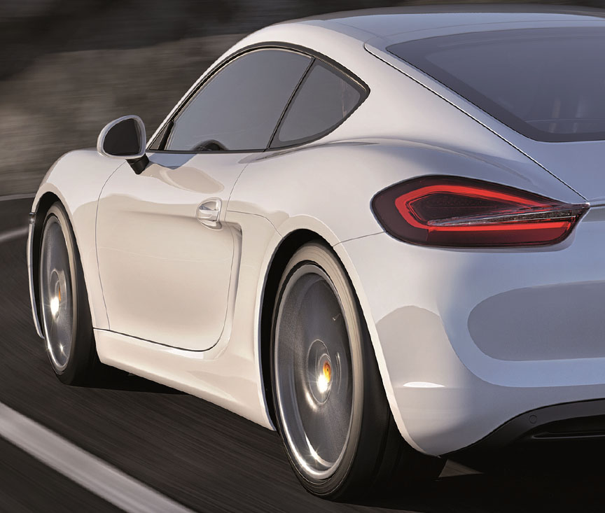 Porsche Cayman 981, white