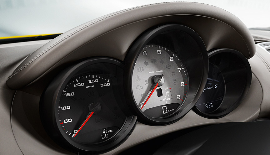 Porsche Cayman 981 instrument cluster