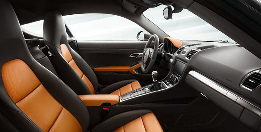 Porsche Cayman 981 two-tone interior