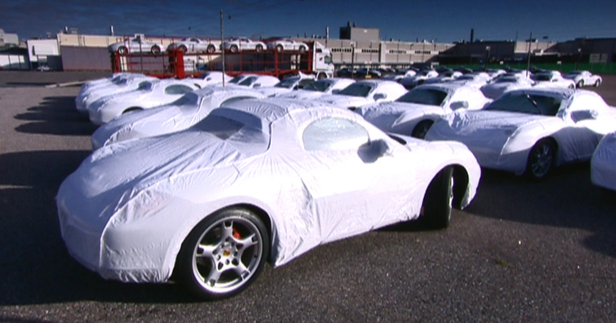 Valmet Porsche Boxster factory, shipping