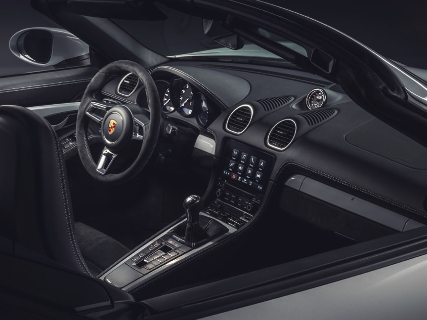 2020 Porsche 718 (982) Spyder dashboard