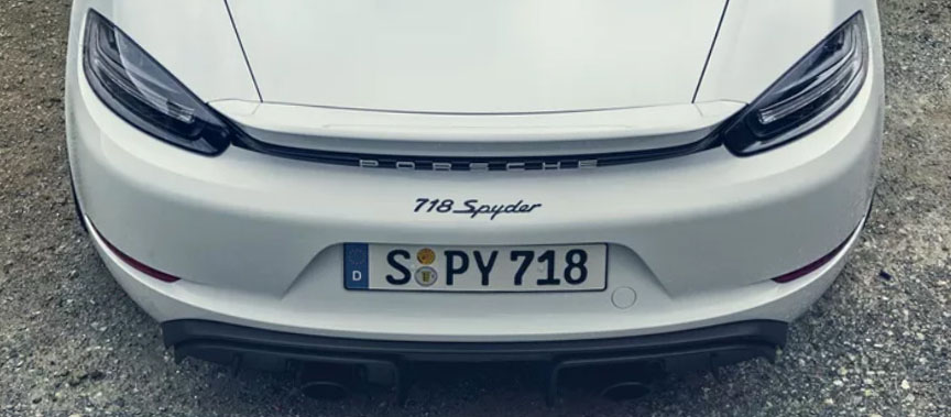 2020 Porsche 718 (982) Spyder diffusor