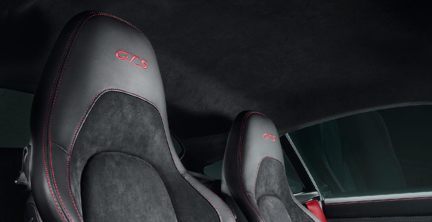 2018 Porsche 718 Cayman GTS, alcantara seats with logo