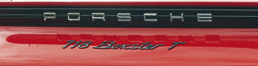 Porsche 718 Boxster T logo