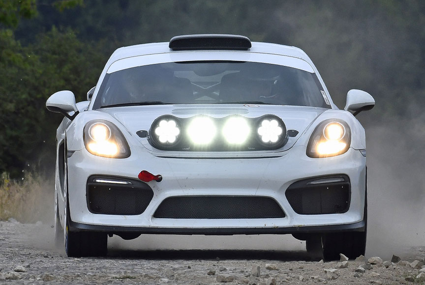 Porsche Cayman 981 GT4 Rally car prototype