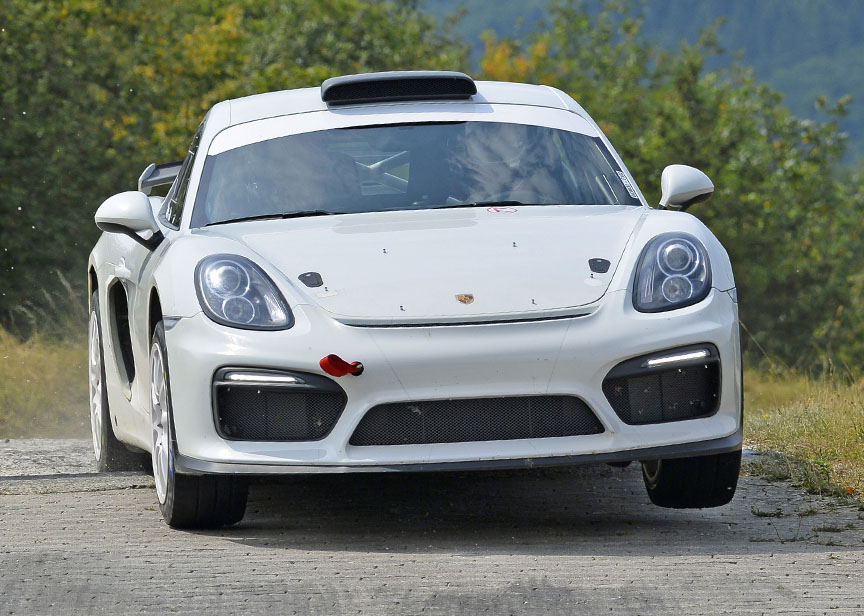 Porsche Cayman 981 GT4 Rally car prototype