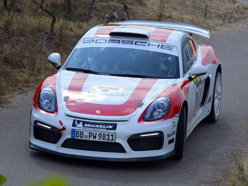 Porsche Cayman 981 GT4 Rally car prototype (FIA R-GT)