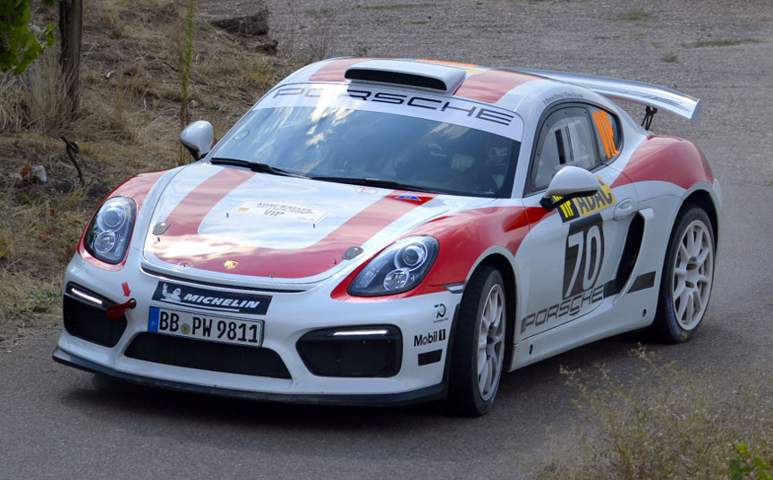 Porsche Cayman 981 GT4 Rally car prototype (FIA R-GT)