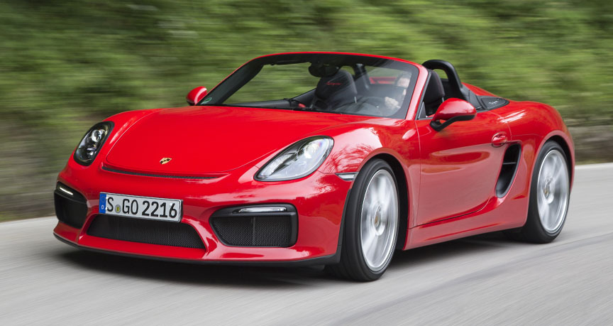 Porsche Boxster 981 Spyder, Guards Red (Indischrot)