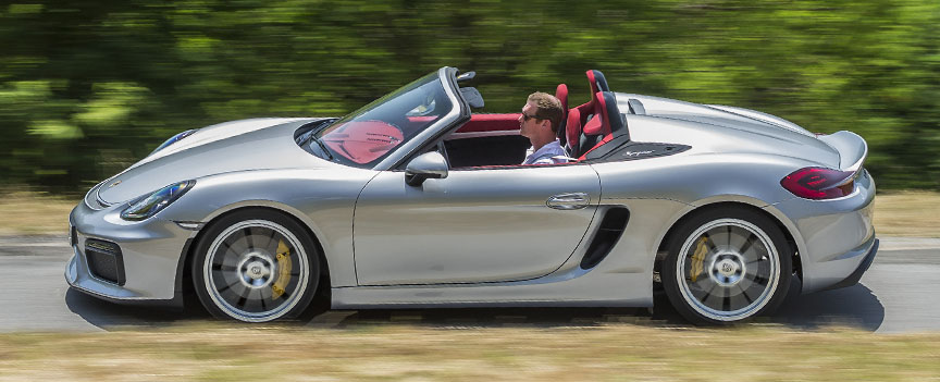 Porsche Boxster 981 Spyder, GT Silver