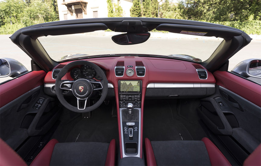 Porsche Boxster 981 Spyder interior