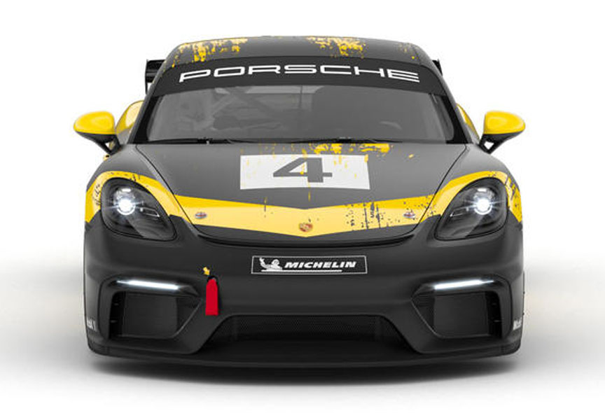 2019 Porsche 718 Cayman GT4 racing car