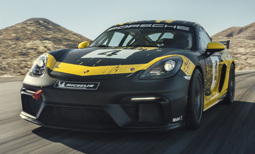 2019 Porsche 718 Cayman GT4 racing car