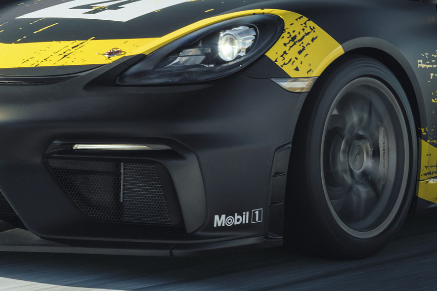 2019 Porsche 718 Cayman GT4 racing car