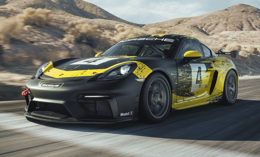 2019 Porsche 718 Cayman GT4 racing car