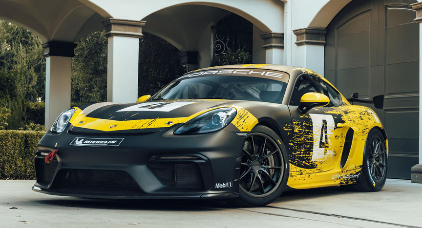 2019 Porsche 718 Cayman GT4 racing car