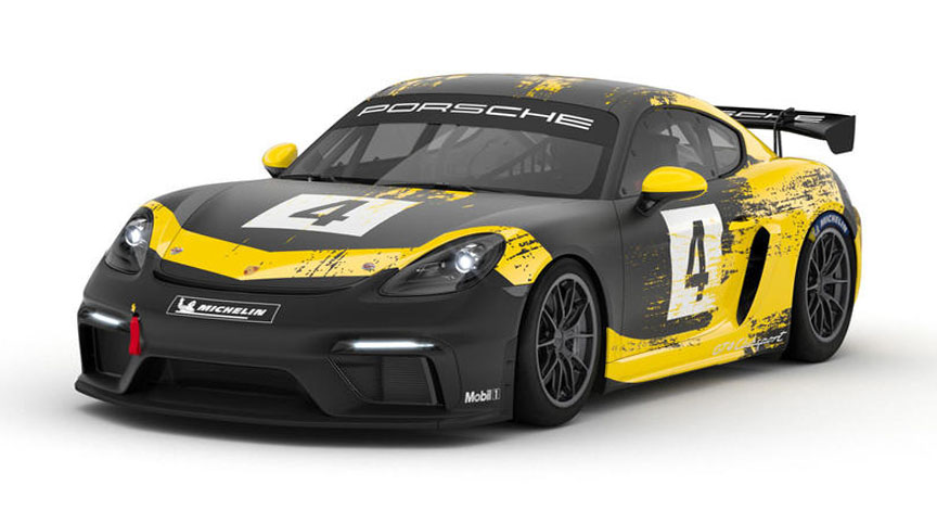 2019 Porsche 718 Cayman GT4 racing car