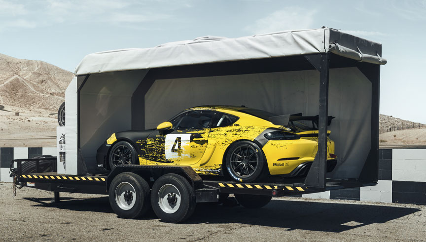 2019 Porsche 718 Cayman GT4 racing car