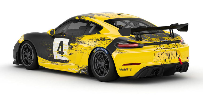 2019 Porsche 718 Cayman GT4 racing car