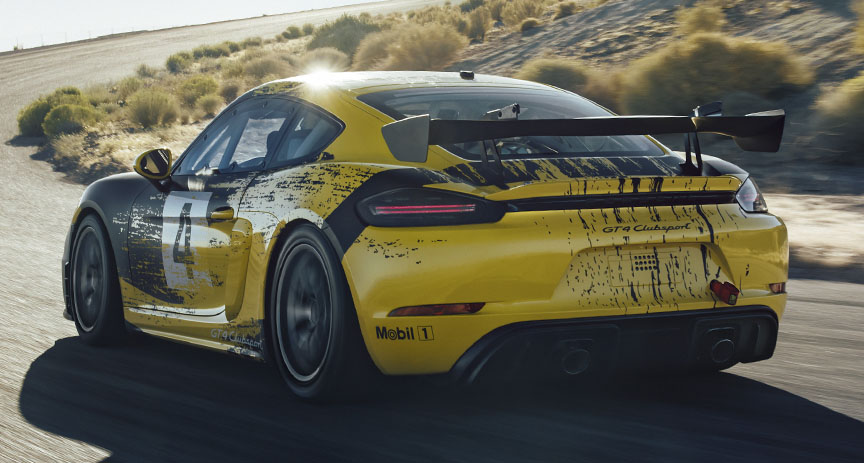 2019 Porsche 718 Cayman GT4 racing car