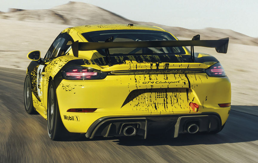 2019 Porsche 718 Cayman GT4 racing car