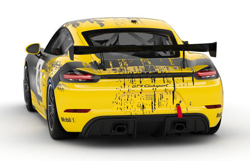 2019 Porsche 718 Cayman GT4 racing car