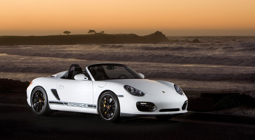 Porsche Boxster 987 Spyder by the ocean