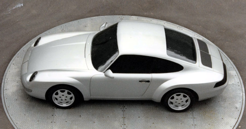 Porsche 993 clay model