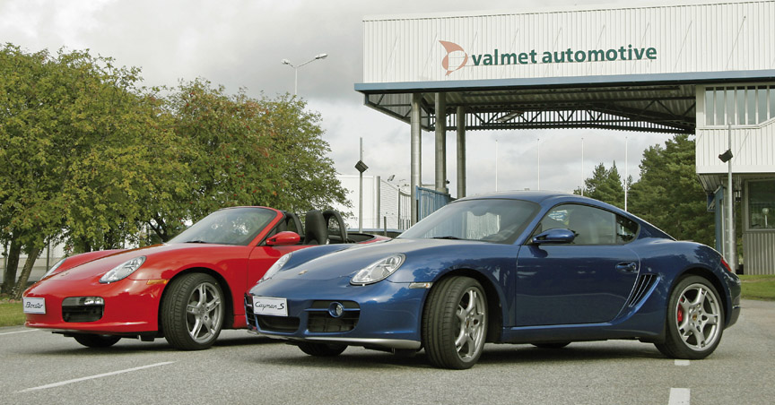Porsche Boxster and Cayman made at Valmet in Finland