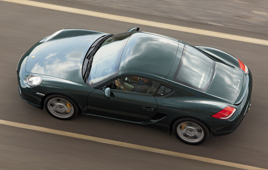 Porsche Cayman 987.2 top view