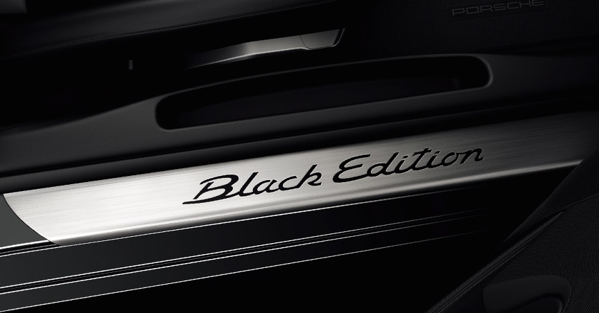 Porsche Cayman S 987.2 Black Edition door sill