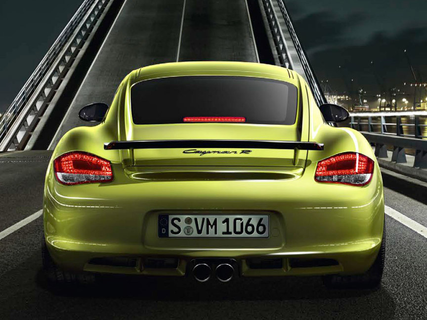 Porsche Cayman R rear view