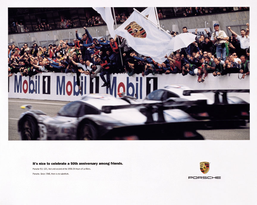 Porsche 911 996 GT1 1998 Le Mans poster