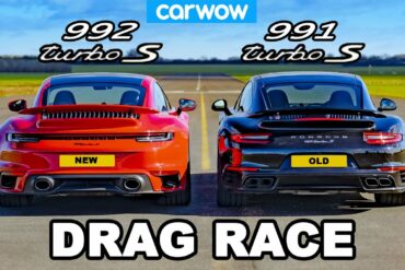 992 v 991 Porsche 911 Turbo S Drag Race