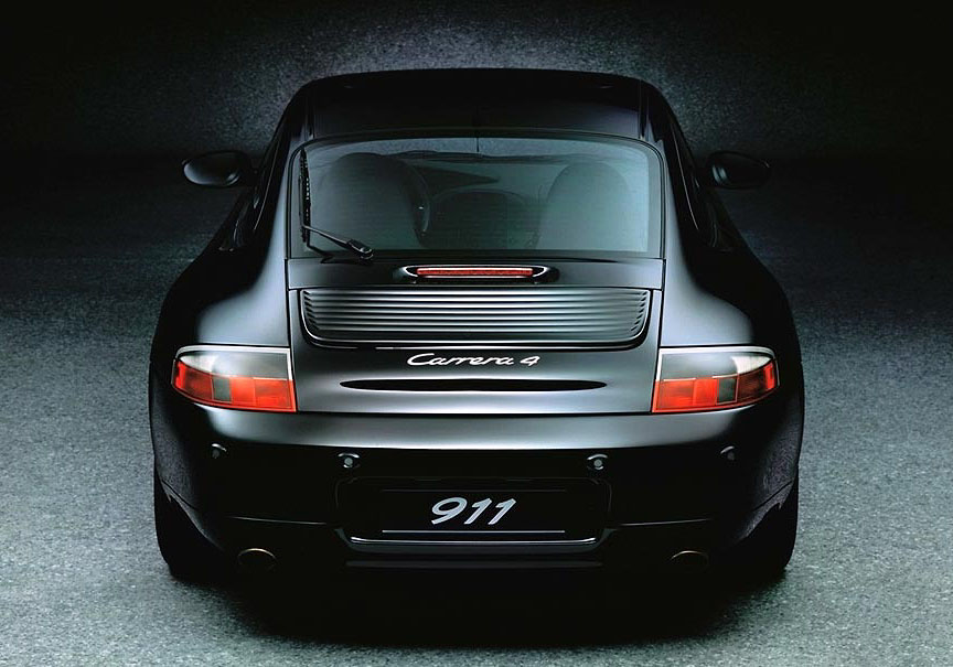 Porsche 911 996 Carrera 4 (3.4) rear top view