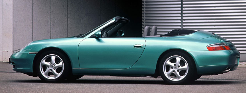 Porsche 911 996 Carrera Cabrio turquoise metallic