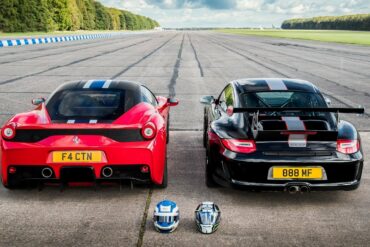 DRAG RACE!! 458 Speciale vs 997 GT3 RS 4.0