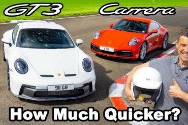 How much quicker is a GT3 than an entry 911 on track?