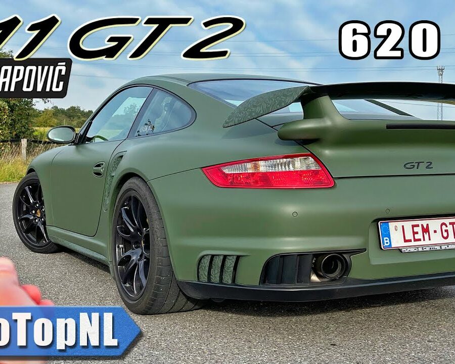 Porsche 911 997 GT2 Autobahn Run to 200mph