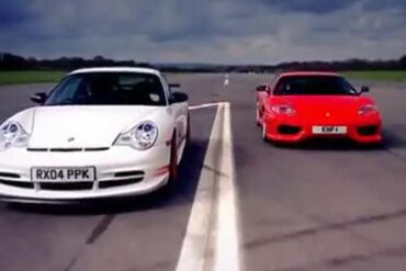 Porsche GT3 vs Ferrari 360 | Top Gear