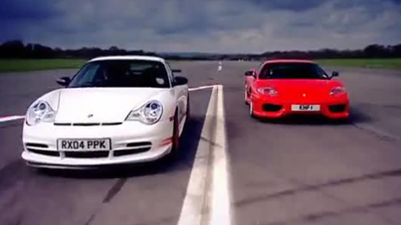 Porsche GT3 vs Ferrari 360 | Top Gear