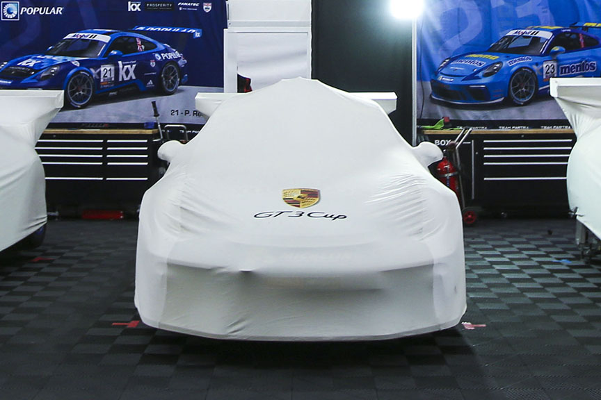 Porsche 911 991 GT3 Cup 4.0 under cover