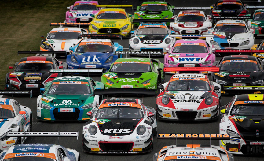 2018 Oschersleben, ADAC GT Masters start, Porsche, Audi, Lamborghini, Mercedes, BMW