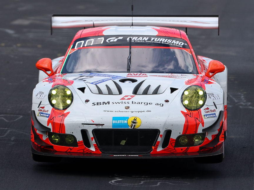 2018 Nürburging Nordschleife jump, Porsche 911 991.1 GT3 R