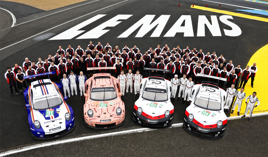 2018 Le Mans Porsche factory team