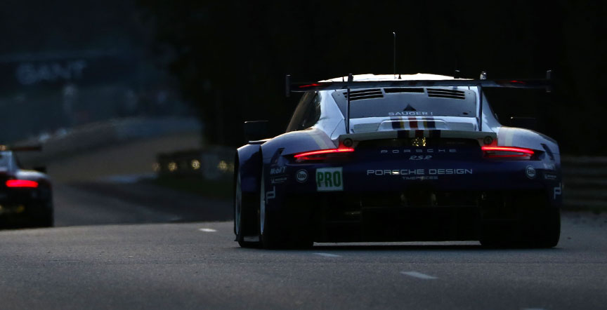 2018 Le Mans 24h, Porsches in the night