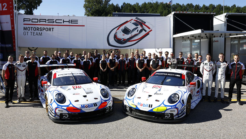 2018 Road Atlanta, Porsche 911 991.2 RSR with 1998 livery