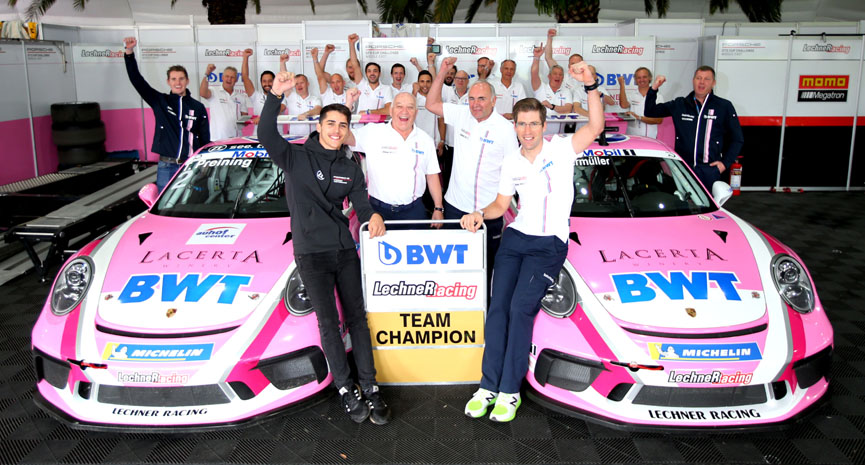 2018 Porsche Supercup winner Lechner Racing