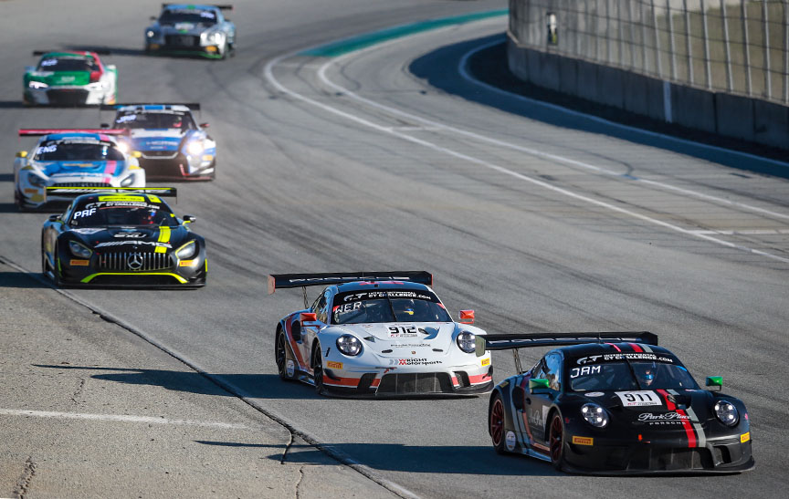 2019 California 8 hour race at Laguna Seca, Porsche 911 GT3 R