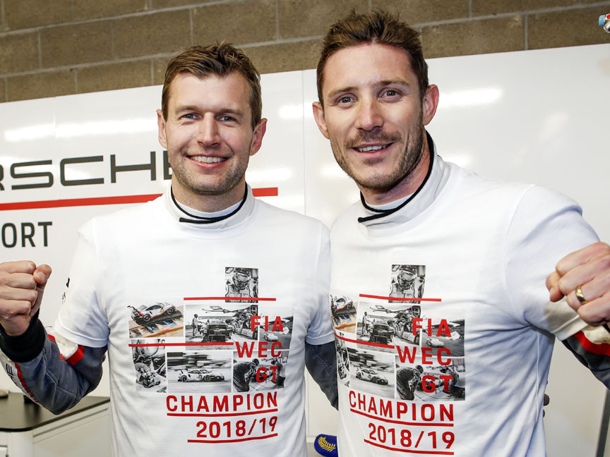 2018/2019 FIA WEC Super Season GT winners: Michael Christensen, Kevin Estre, Porsche Motorsport